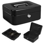 Metal money box safe key documents