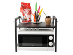 Microwave oven stand shelf adjustable