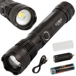 Military tactical torch zoom coba xhp50 usb