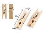 Mini cutting clamps 2.5 cm 100 pieces