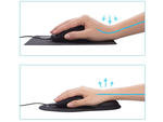 Mouse pad under wrist ergonomic gel memory