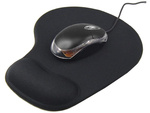 Mouse pad under wrist ergonomic gel memory