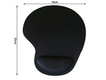 Mouse pad under wrist ergonomic gel memory