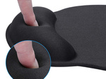 Mouse pad under wrist ergonomic gel memory