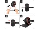 Muscle training roller wheel + mat