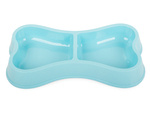 Plastic bowl for dog cat double 0.25l