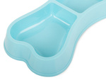 Plastic bowl for dog cat double 0.25l