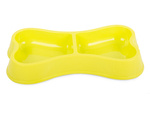 Plastic bowl for dogs cats double 150ml x 2