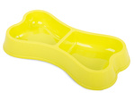 Plastic bowl for dogs cats double 150ml x 2