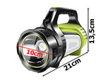 Rechargeable led torch searchlight powerful powerbank