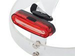 Red bicycle lamp rear 4 functions led cob