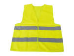 Reflective road safety waistcoat yellow