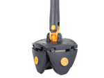 Rotary flat mop for floor cleaning with wringer hygienic