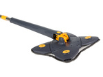 Rotary flat mop for floor cleaning with wringer hygienic