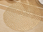 Round kitchen table mat openwork decorative table mat