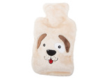 Rubber water bottle warmer plush doggy for children