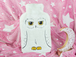 Rubber water heater with cover owl plush warmer for children