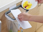 Sack holder waste basket hanging clamp