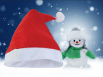 Santa hat with pompom costume costume