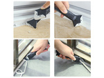 Scraper spatula for removing silicone and grout