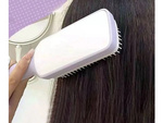 Self-cleaning hair brush for combing anti-static combing