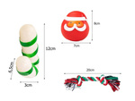 Set of dog toys dog chew tugger 3 pcs mix toy holiday gift