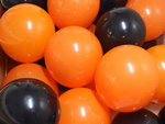 Set of halloween balloons black orange 20pcs