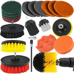 Set of polishing sponges for drill brushes cleaning pads 23 el.