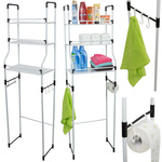 Shelf over toilet stand bathroom cabinet 3 shelf organiser