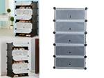 Shoe rack shoe cabinet modular 5 levels