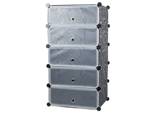 Shoe rack shoe cabinet modular 5 levels