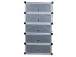 Shoe rack shoe cabinet modular 5 levels