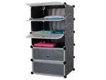 Shoe rack shoe cabinet modular 5 levels