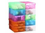 Shoebox shoebox organiser multicoloured transparent 10pcs