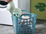 Shopping basket plastic folding laundry basket large