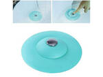 Silicone plug with a strainer for the sink 