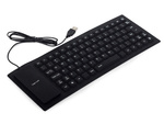 Silicone rubber keyboard black usb noiseless