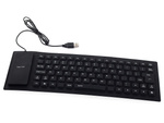 Silicone rubber keyboard black usb noiseless