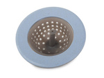 Silicone strainer for kitchen sink drain