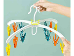 Sock dryer underwear hanging rack 12x clips set