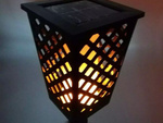 Solar garden lamp torch lantern sensor