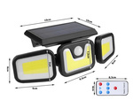 Solar lamp 100 cob with twilight movement sensor