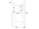 Standing shelf over washing machine laundry rack bathroom cabinet 3 shelves