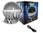 Star led rotating night light projector