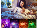 Star led rotating night light projector