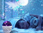 Star led rotating night light projector