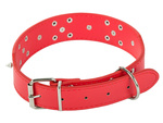 Studded dog collar eco leather adjustable xl