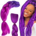 Synthetic hair for colour ombre braids