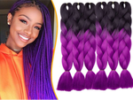 Synthetic hair for colour ombre braids