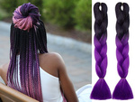 Synthetic hair for colour ombre braids